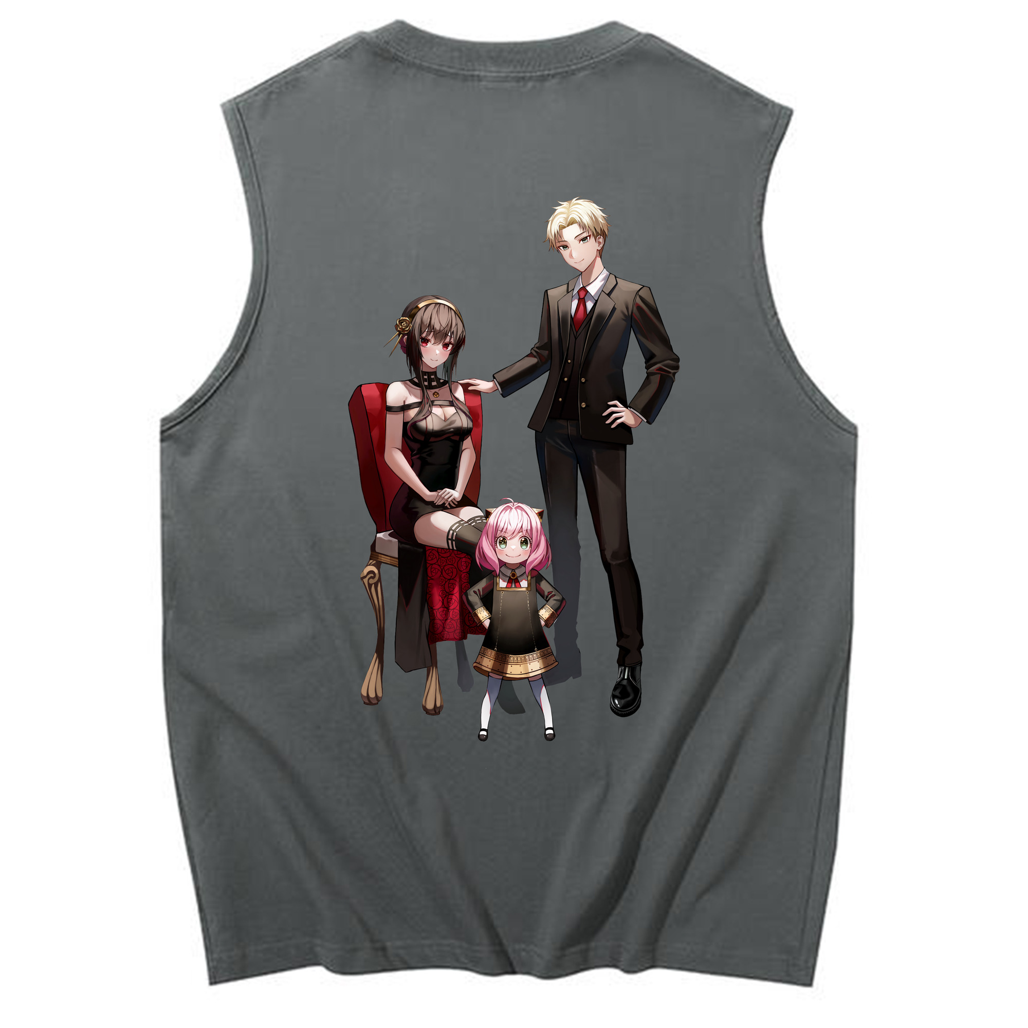 （画像用） SPY×FAMILY间谍家家酒 コットン100％タンクトップ（背面プリント）